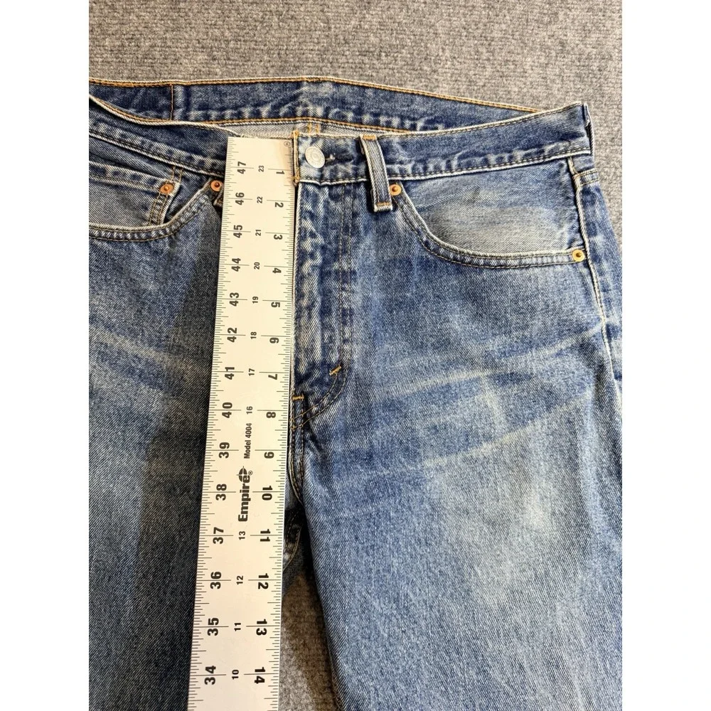 Levis 505 Jeans Mens 34x29‎ Regular Fit Straight Leg Blue Denim Pants